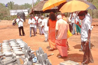 April 2008 - Making Of Kailaasa In Tiruvannamalai
