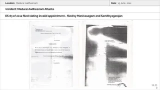 Madurai Aadheenam Persecution