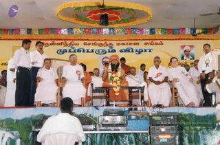 October 03 2004 - Addressing the Sengunthar Community gathering of South India