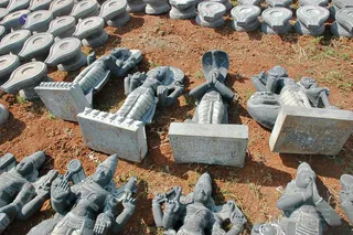April 2008 - Making Of Kailaasa In Tiruvannamalai