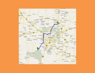 Bidadi route map