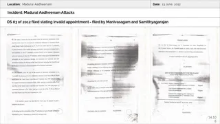 Madurai Aadheenam Persecution