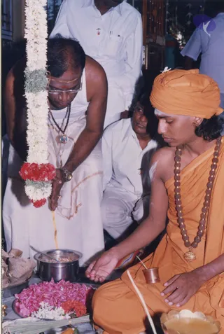 2003 - Homa and puja at a devotee's home in Tiruppur