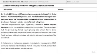 Thondai Mandala Aadheenam Persecution