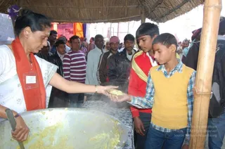 Annadhan during Allahabad Kumbhamela 2013