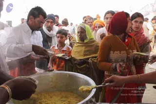 Annadhan during Allahabad Kumbhamela 2013