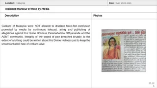 Malaysia Aadheenam Persecution