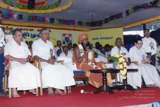 October 03 2004 - Addressing the Sengunthar Community gathering of South India