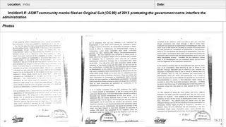 Ancient Monasteries Persecution