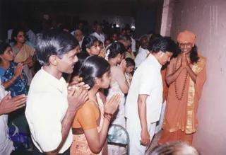 OCtober 6, 7, 8 2004 - 3 Mass Living Enlightenment Initiation conventions at Kancheepuram