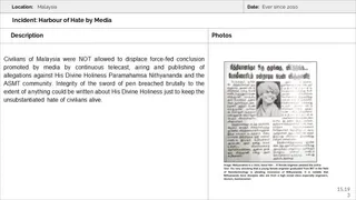 Malaysia Aadheenam Persecution
