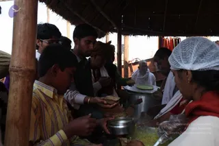 Annadhan during Allahabad Kumbhamela 2013