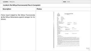 Malaysia Aadheenam Persecution