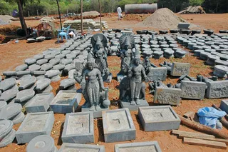 April 2008 - Making Of Kailaasa In Tiruvannamalai