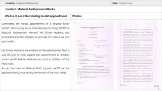 Madurai Aadheenam Persecution