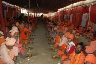 Annadhan during Allahabad Kumbhamela 2013