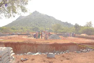 April 2008 - Making Of Kailaasa In Tiruvannamalai
