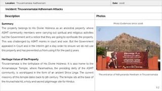 Tiruvannamalai Aadheenam Persecution