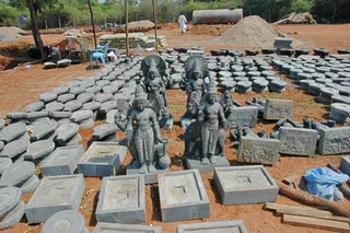 April 2008 - Making Of Kailaasa In Tiruvannamalai