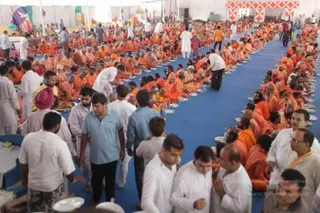 Annadhan during Nasik Kumbhamela 2015