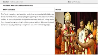 Madurai Aadheenam Persecution