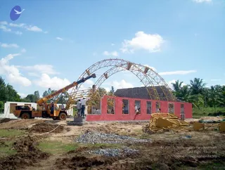 2005 - View-of-Ananda-Sabha-Construction