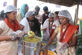 Annadhan during Allahabad Kumbhamela 2013