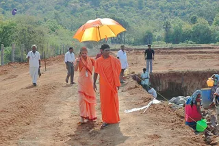 April 2008 - Making Of Kailaasa In Tiruvannamalai