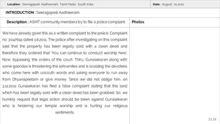 Seeragapadi Aadheenam Persecution