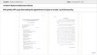 Madurai Aadheenam Persecution