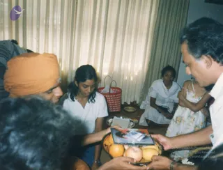 November 20 2002 - Blessing citizens in Coorg Estate