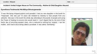 Malaysia Aadheenam Persecution