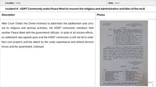 Ancient Monasteries Persecution
