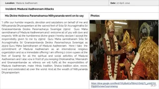 Madurai Aadheenam Persecution