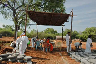 April 2008 - Making Of Kailaasa In Tiruvannamalai