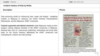 Malaysia Aadheenam Persecution