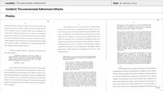 Tiruvannamalai Aadheenam Persecution