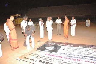April 2008 - Making Of Kailaasa In Tiruvannamalai