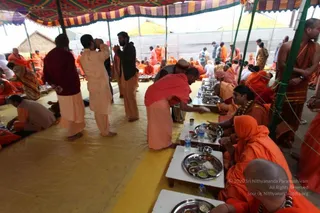 Annadhan during Allahabad Kumbhamela 2013