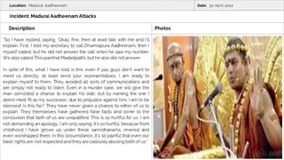 Madurai Aadheenam Persecution
