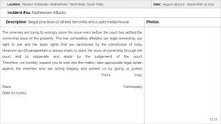 Tiruchirapalli Aadheenam Persecution