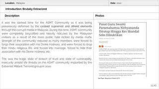 Malaysia Aadheenam Persecution