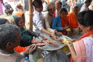 Annadhan during Allahabad Kumbhamela 2013