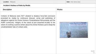 Malaysia Aadheenam Persecution