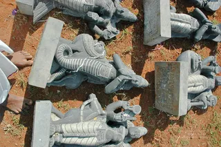 April 2008 - Making Of Kailaasa In Tiruvannamalai