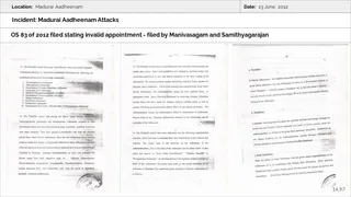 Madurai Aadheenam Persecution