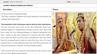 Madurai Aadheenam Persecution