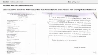 Madurai Aadheenam Persecution