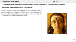 Malaysia Aadheenam Persecution