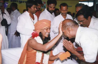October 03 2004 - Addressing the Sengunthar Community gathering of South India